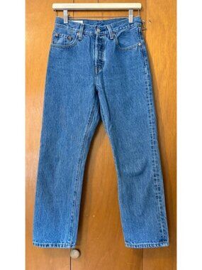 LEVI'S 501® ORIGINAL CROPPED JEANS, SIZE: 25, LIKE NEW